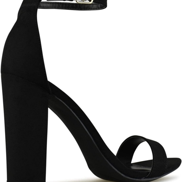 (1697) Wild Diva Women's High Chunky Block Heel Pump Dress Heeled Sandals NWOT - Picture 3 of 5